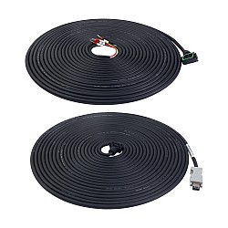 10m(393.7") Motor and Encoder Cable with Connectors Kit for A6 Series 17-bit Servo Motor