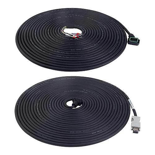 10m(393.7")Motor and Encoder Cable with Connectors Kit for A6 Series 17-bit Servo Motor with Brake - A6-10MB-10E | StepperOnline AU
