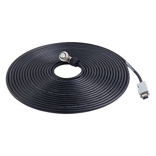 10m(393.7") Motor and Encoder Cable with Connectors Kit for A6 & A6H Series 17-bit Servo Motor - A6-10M-10E-B | StepperOnline AU