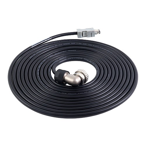 5m(196.85") Motor and Encoder Cable with Connectors Kit for A6 & A6H Series 17-bit Servo Motor - A6-5M-5E-B | StepperOnline AU
