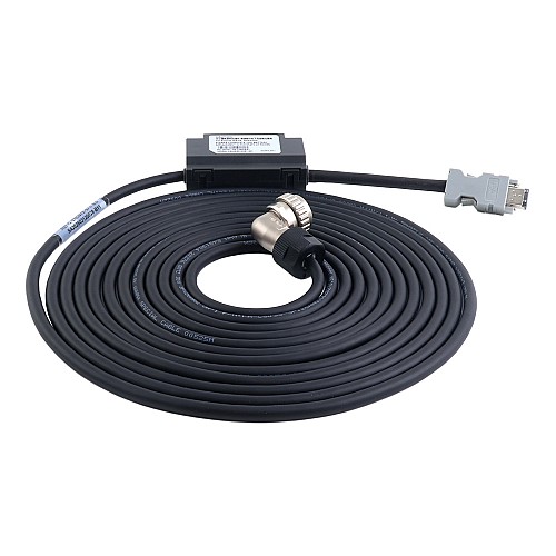 5m(196.85") Encoder Cable with Battery Box for A6 & A6H Series 17-bit Servo Motor - AS7-C-ENC072-BAT-5.0 | StepperOnline AU