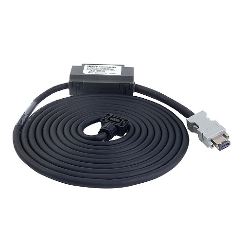 3m(118.11") Encoder Cable with Battery Box for A6 Series 17-bit Servo Motor - AS7-C-ENC076-BAT-3.0 | StepperOnline AU
