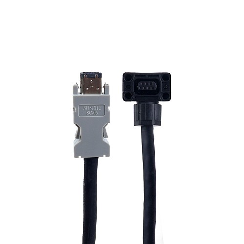 5m(196.85") Encoder Cable with Battery Box for A6 Series 17-bit Servo Motor - AS7-C-ENC076-BAT-5.0 | StepperOnline AU