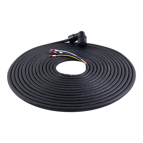 10m(393.7") Motor and Encoder Cable with Connectors Kit for A6 & A6H Series 17-bit Servo Motor with Brake - A6-10MB-10E-B | StepperOnline AU