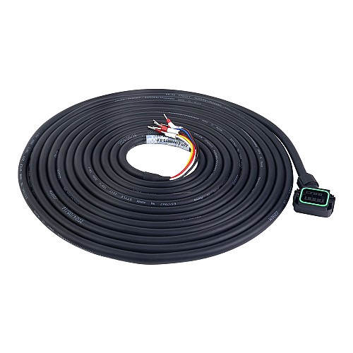 5m(196.85) Motor Cable with Connector for A6 Series 17-bit Servo Motor with Brake - AS7-C-PWB075-5.0 | StepperOnline AU