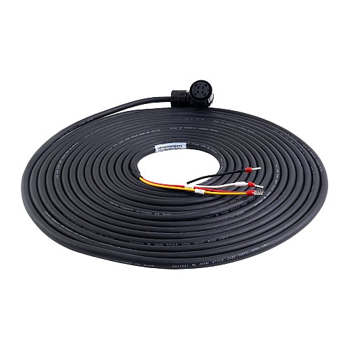10m(393.7") Motor and Encoder Cable with Connectors Kit for A6 & A6H Series 17-bit Servo Motor - A6-10M-10E-B | StepperOnline AU