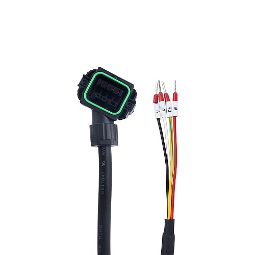 10m(393.7")Motor and Encoder Cable with Connectors Kit for A6 Series 17-bit Servo Motor - A6-10M-10E | StepperOnline AU