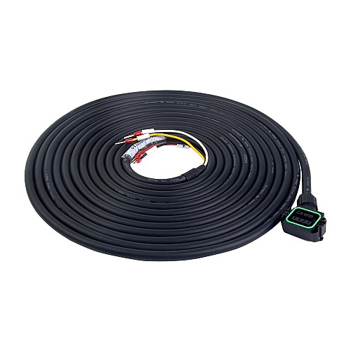 5m(196.85) Motor Cable with Connector for A6 Series 17-bit Servo Motor - AS7-C-PWR075-5.0 | StepperOnline AU