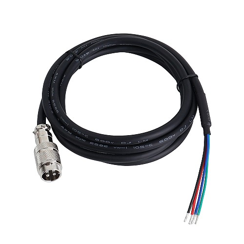 1.7m(67) AWG20 Motor Extension Cable with GX16 Aviation Connector for Nema 23 and 24 Closed Loop Stepper Motors - CM2M-20 | StepperOnline AU