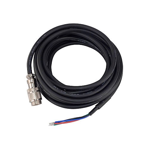 4.7m(185) AWG20 Motor Extension Cable with GX16 Aviation Connector for Nema 23 and 24 Closed Loop Stepper Motors - CM5M-20 | StepperOnline AU