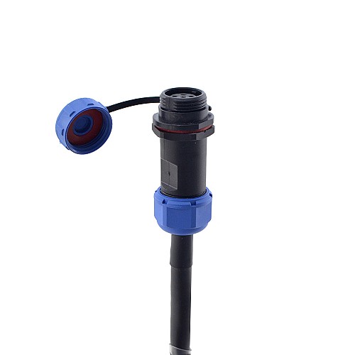 3m(118.11) 4-PIN Motor Extension Cable with IP65 Aviation Connector for T6 Series 17-bit Servo Motor w/ Brake - CMBST3M | StepperOnline AU