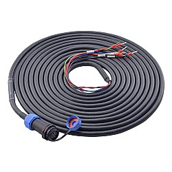 5m(196.85") 6-PIN Motor Extension Cable with IP65 Aviation Connector for T6 Series 17-bit Servo Motor w/ Brake