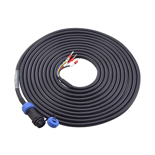 5m(196.85) 4-PIN Motor Extension Cable with IP65 Aviation Connector for T6 Series 17-bit Servo Motor - CMST5M | StepperOnline AU
