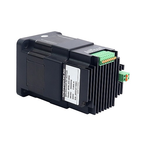 Nema 34 86x86x138mm Integrated Brushless DC Motor 200W 48V 3000RPM 0.64Nm 4.17A w/ Driver - 86IBL200-4830 | StepperOnline AU