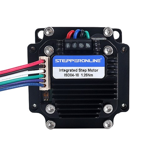Nema 23 Integrated Stepper Motor 126Ncm(178.4oz.in) w/ Driver ISD04 12-38VDC - ISD04-10 | StepperOnline AU