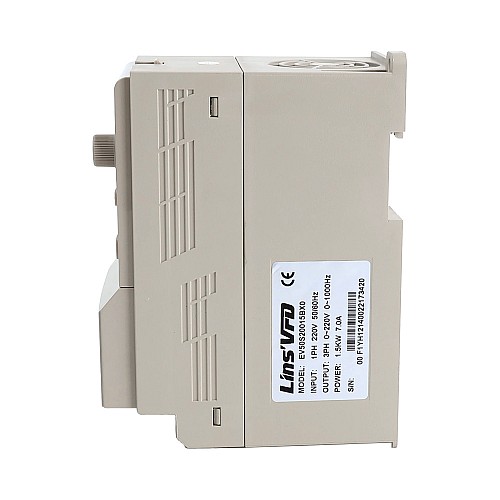 EV50 Series VFD 2HP 1.5KW 7.0A Single Phase 220V Variable Frequency Drive - EV50S20015BX0 | StepperOnline AU