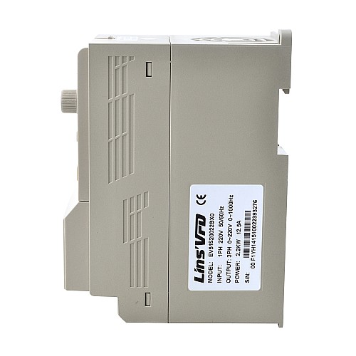 EV51 Series VFD 3HP 2.2KW 12.5A Single Phase 220V CNC Spindle Motor Variable Frequency Drive - EV51S20022BX0 | StepperOnline AU