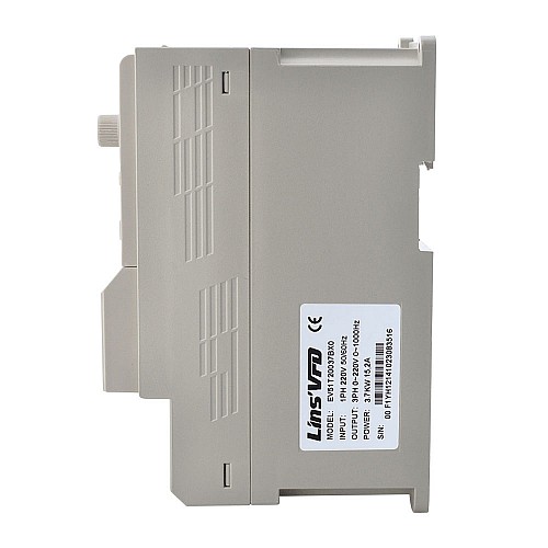 EV51 Series VFD 5HP 3.7KW 15.2A Single/Three Phase 220V CNC Spindle Motor Variable Frequency Drive - EV51T20037BX0 | StepperOnline AU