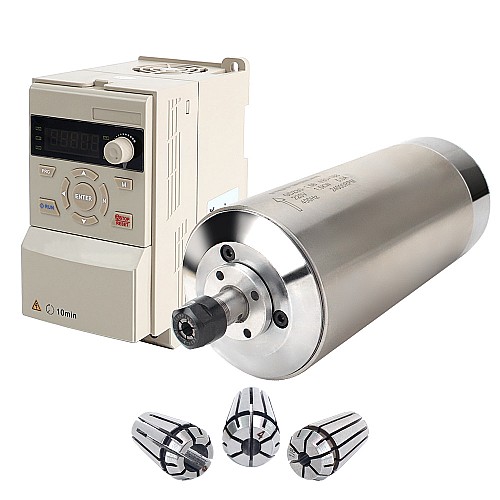 220V 1.5KW Φ80x181.5mm Water Cooled Spindle Motor and 2HP 1.5KW 7.0A Variable Frequency Drive Kit - VSK-W1.5B | StepperOnline AU