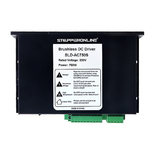 Digital Brushless DC Motor Driver 110/220VAC Max 6.0A 750W - BLD-AC750S | StepperOnline AU