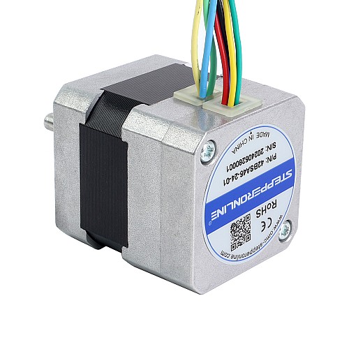 24V 3000RPM 0.08Nm 25W 1.80A 42x42x46mm Brushless DC Motor - 42BSA46-24-01 | StepperOnline AU