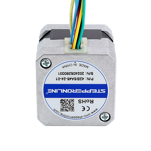 24V 3000RPM 0.08Nm 25W 1.80A 42x42x46mm Brushless DC Motor - 42BSA46-24-01 | StepperOnline AU