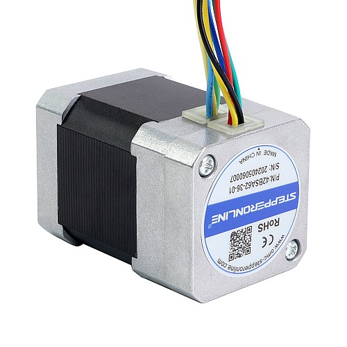 36V 3000RPM 0.16Nm 50W 2.20A 42x42x62mm Brushless DC Motor - 42BSA62-36-01 | StepperOnline AU