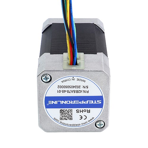48V 3000RPM 0.24Nm 75W 2.40A 42x42x78mm Brushless DC Motor - 42BSA78-48-01 | StepperOnline AU