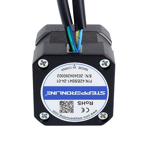 24V 3000RPM 0.063Nm 20W 1.20A 42x42x41mm Brushless DC Motor - 42BSB41-24-01 | StepperOnline AU