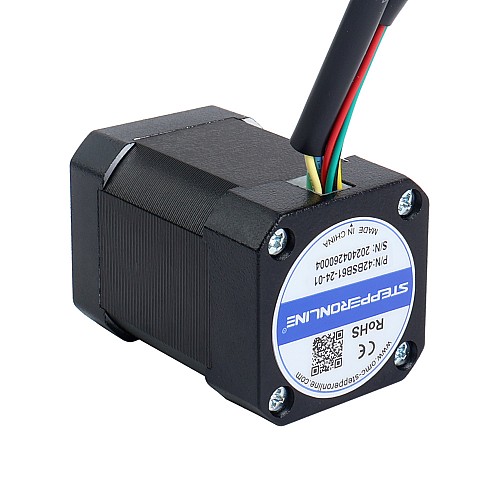 24V 3000RPM 0.125Nm 39W 2.30A 42x42x61mm Brushless DC Motor - 42BSB61-24-01 | StepperOnline AU