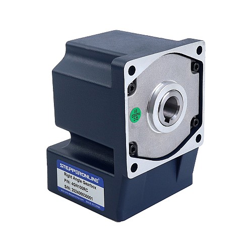 48V 40W 30RPM Geared BLDC Motor 8.48Nm(1200.87oz.in) 100:1 Right Angle Gearbox - F4B40-48GN-30S/4GN100RC | StepperOnline AU