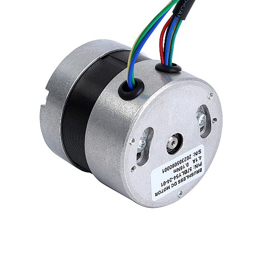 24V 4000RPM 0.16Nm 67W 4.1A Ф57x53.5mm Brushless DC Motor - 57BLY54-24-01 | StepperOnline AU