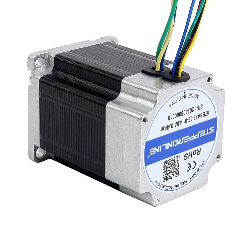 36V 3000RPM 0.4Nm 126W 4.80A 57x57x79mm Brushless DC Motor - 57BSA79-36-01 | StepperOnline AU