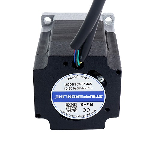 36V 3000RPM 0.3Nm 94W 3.60A 57x57x76mm Brushless DC Motor - 57BSD76-36-01 | StepperOnline AU