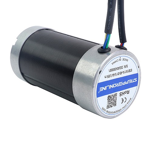 48V 3000RPM 0.6Nm 188W 5.40A Φ57x113.5mm Brushless DC Motor - 57BYA114-48-01 | StepperOnline AU