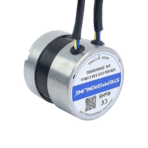 12V 3000RPM 0.16Nm 50W 5.90A Φ57x53.5mm Brushless DC Motor - 57BYA54-12-01 | StepperOnline AU