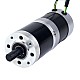 24V 101W Round Geared Brushless DC Motor 20.00Nm(2832.23oz.in) 100:1 Round Planetary Gearbox - 57BYA74-24-01-PG100 | StepperOnline AU