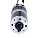 24V 101W Round Geared Brushless DC Motor 20.00Nm(2832.23oz.in) 100:1 Round Planetary Gearbox - 57BYA74-24-01-PG100 | StepperOnline AU