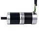 24V 101W Round Geared Brushless DC Motor 11.42Nm(1617.20oz.in) 51:1 Round Planetary Gearbox - 57BYA74-24-01-PG51 | StepperOnline AU