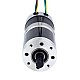24V 101W Round Geared Brushless DC Motor 11.42Nm(1617.20oz.in) 51:1 Round Planetary Gearbox - 57BYA74-24-01-PG51 | StepperOnline AU