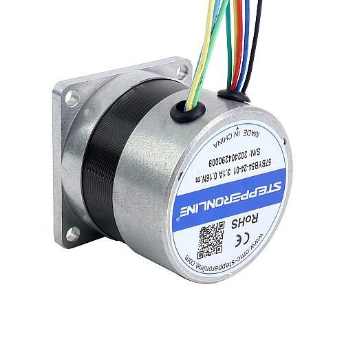24V 3000RPM 0.16Nm 50W 3.10A 57x57x53.5mm Brushless DC Motor - 57BYB54-24-01 | StepperOnline AU