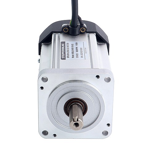 310V 6000RPM 1.75Nm 1100W 4.5A Square 80x80x159mm Brushless DC Motor w/ Radiator Fan - 80BLS160F-310-02 | StepperOnline AU