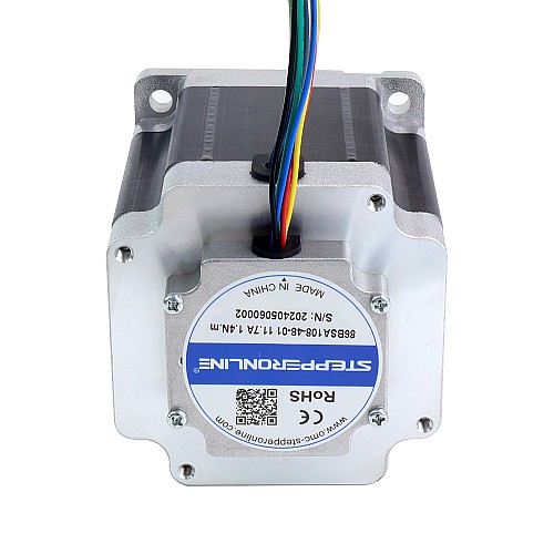 48V 3000RPM 1.4Nm 440W 11.70A 86x86x108mm Brushless DC Motor - 86BSA108-48-01 | StepperOnline AU