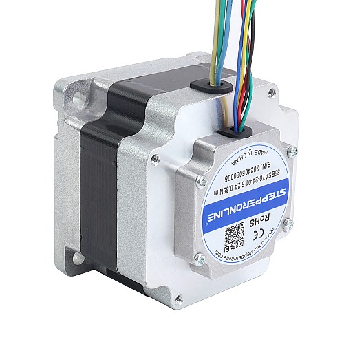 24V 3000RPM 0.35Nm 110W 6.20A 86x86x70mm Brushless DC Motor - 86BSA70-24-01 | StepperOnline AU
