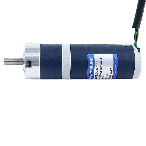 24V 30W 120RPM Geared Brushless DC Motor 1.90Nm(269.06oz.in) 25:1 Planetary Gearbox - M42B30-24P-30S/G42-25S1 | StepperOnline AU