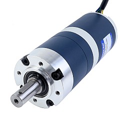 24V 200W 21RPM Geared Brushless DC Motor 67.00Nm(9487.98oz.in) 144.5:1 Planetary Gearbox