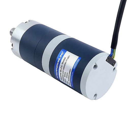 24V 200W 42RPM Geared Brushless DC Motor 33.00Nm(4673.18oz.in) 71.5:1 Planetary Gearbox - M82B200-24P-30S/G82-71.5S1 | StepperOnline AU