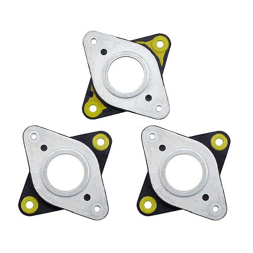 3PCS NEMA 17 Stepper Steel and Rubber Vibration Dampers with 4 M3 Screws - 3-ST-D1 | StepperOnline AU