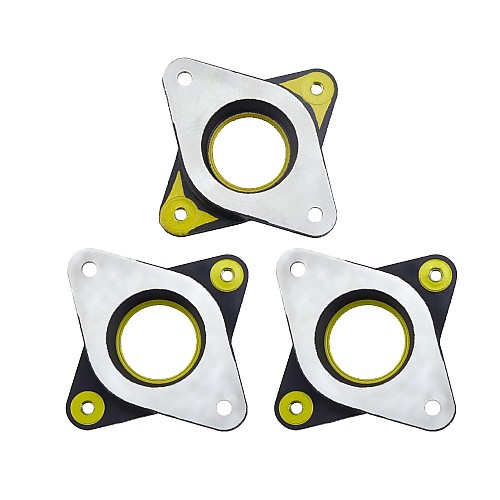 3PCS NEMA 17 Stepper Steel and Rubber Vibration Dampers with 4 M3 Screws - 3-ST-D1 | StepperOnline AU