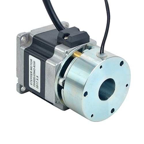Nema 23 Stepper 0.9Nm(127.43oz.in) w/ Brake Friction Torque 2.0Nm(283oz.in) - 23HM20-0384D-B200 | StepperOnline AU